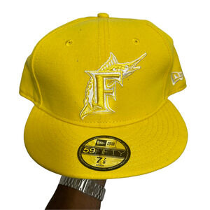 New Era Miami Marlins Fitted Hat 7 7/8